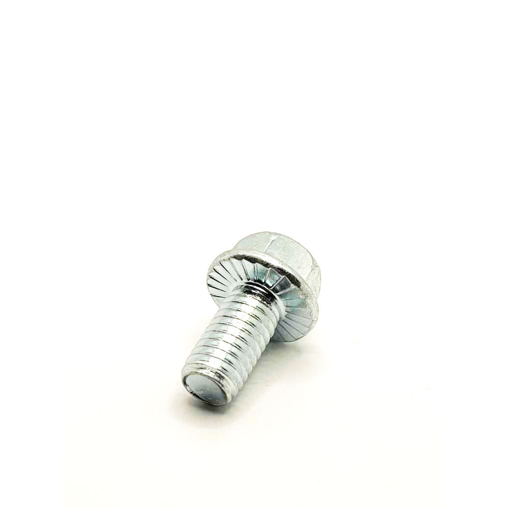 3/8-16 X 3/4in UNC Grade 5 Serrated Flange Bolt Clear Zinc