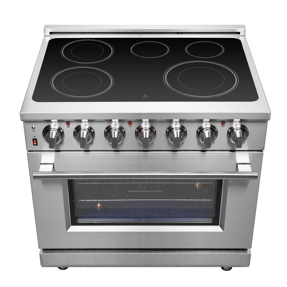 Forno Massimo 36-Inch Freestanding Chef Door Electric Range, True Convection Oven