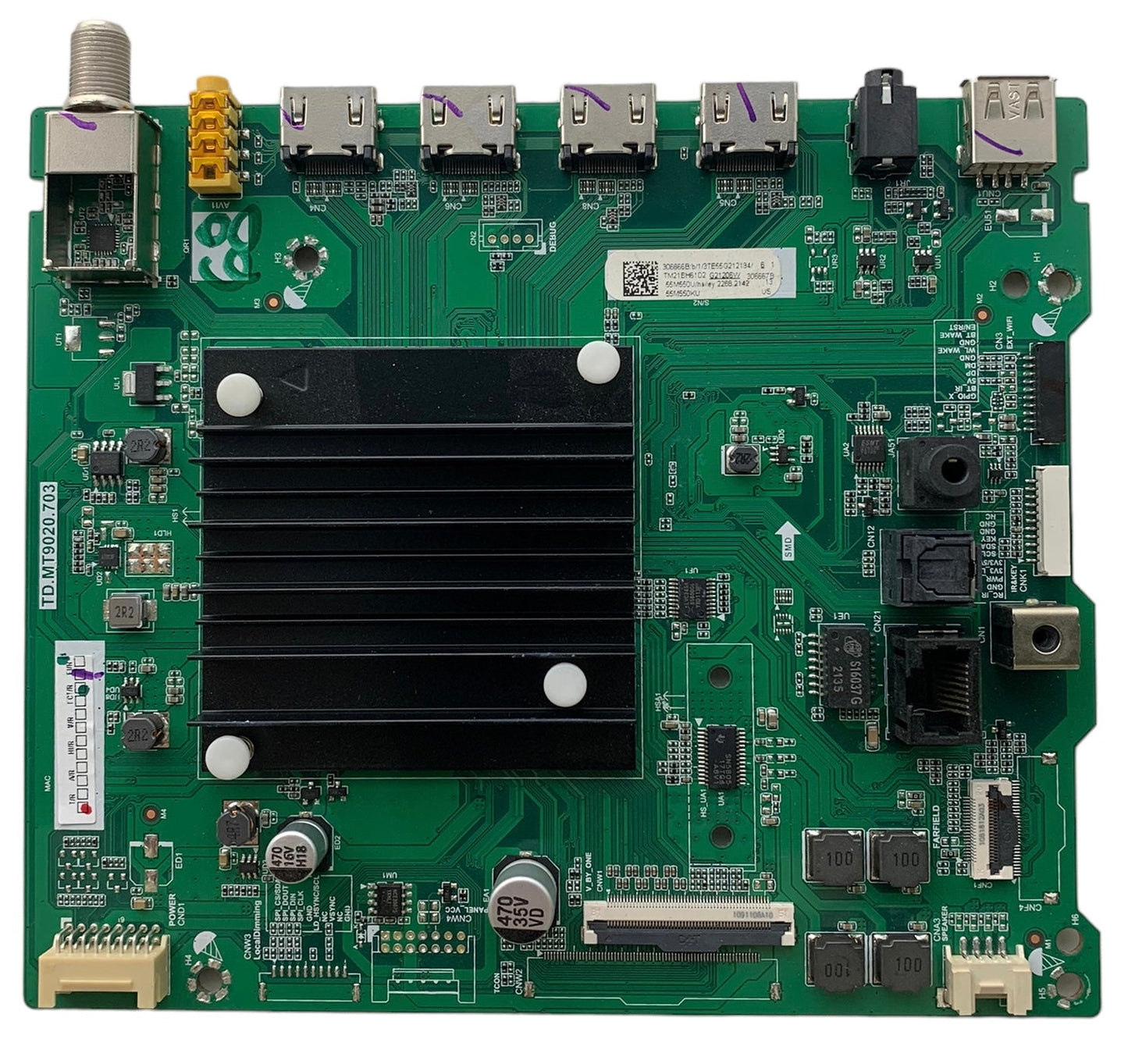 Toshiba Main Board 306666 306667 for 55M550KU