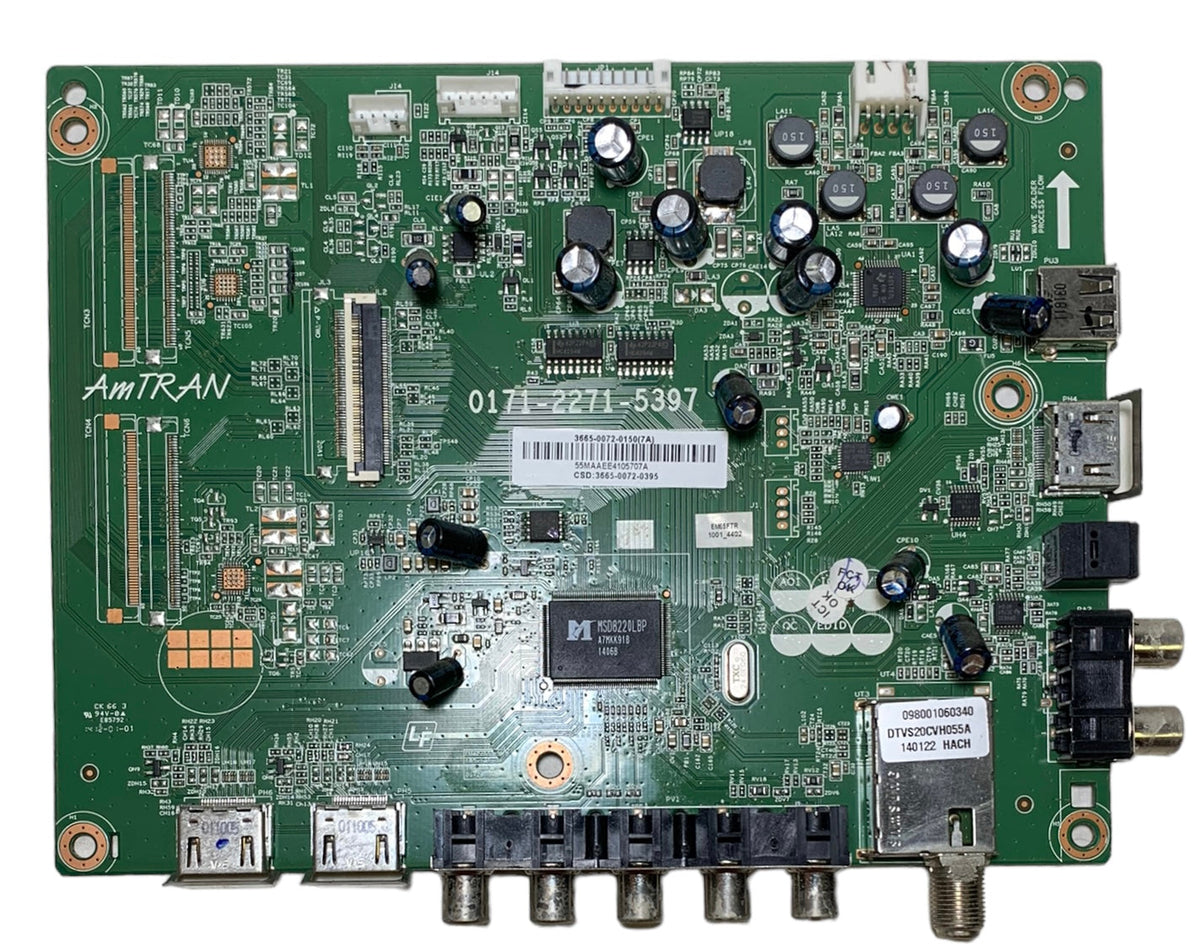 JVC 3665-0072-0150 Main Board for EM65FTR