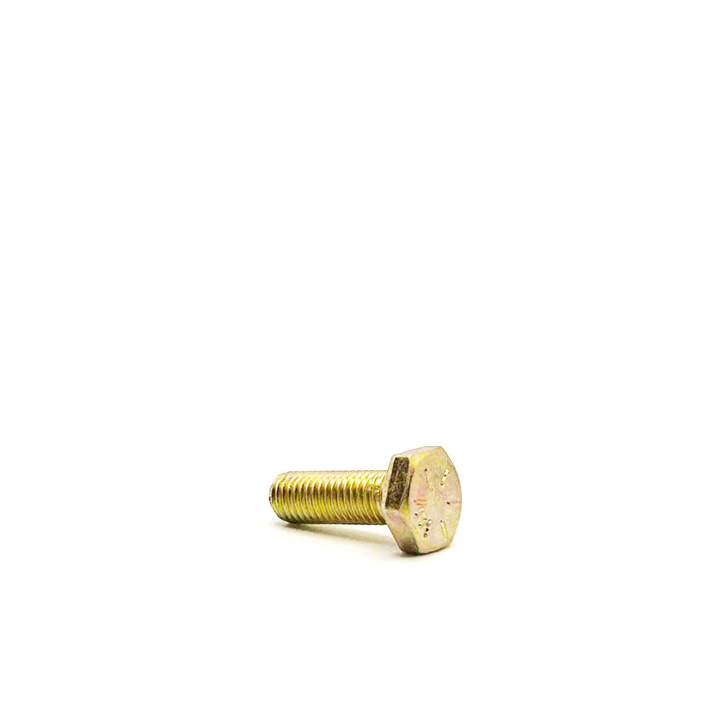 1/4-28 x 3/4in UNF Grade 8 Hex Cap Screw Yellow Zinc