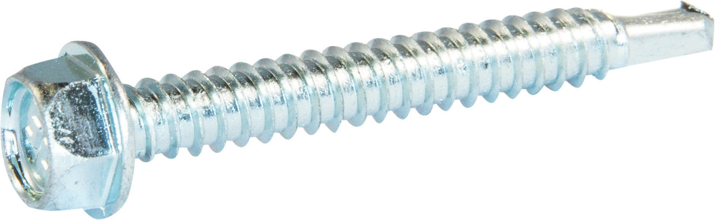 10-16 x 3/4 Hex Washer Head Self Drilling Screw Zinc Plated Tek #3 (8000)