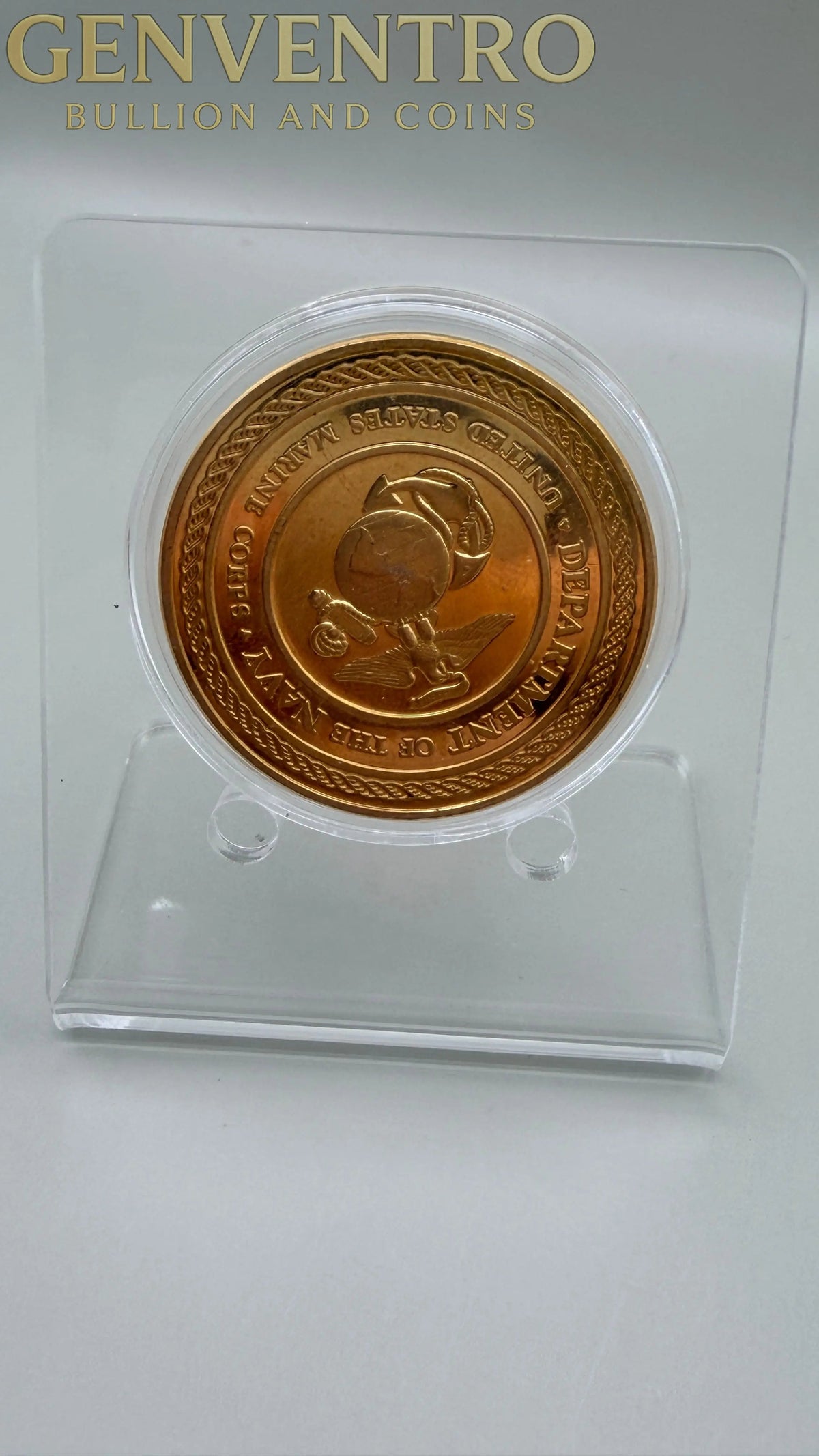 Department of the Navy Under United States Marine Corp Military Challenge Coin
