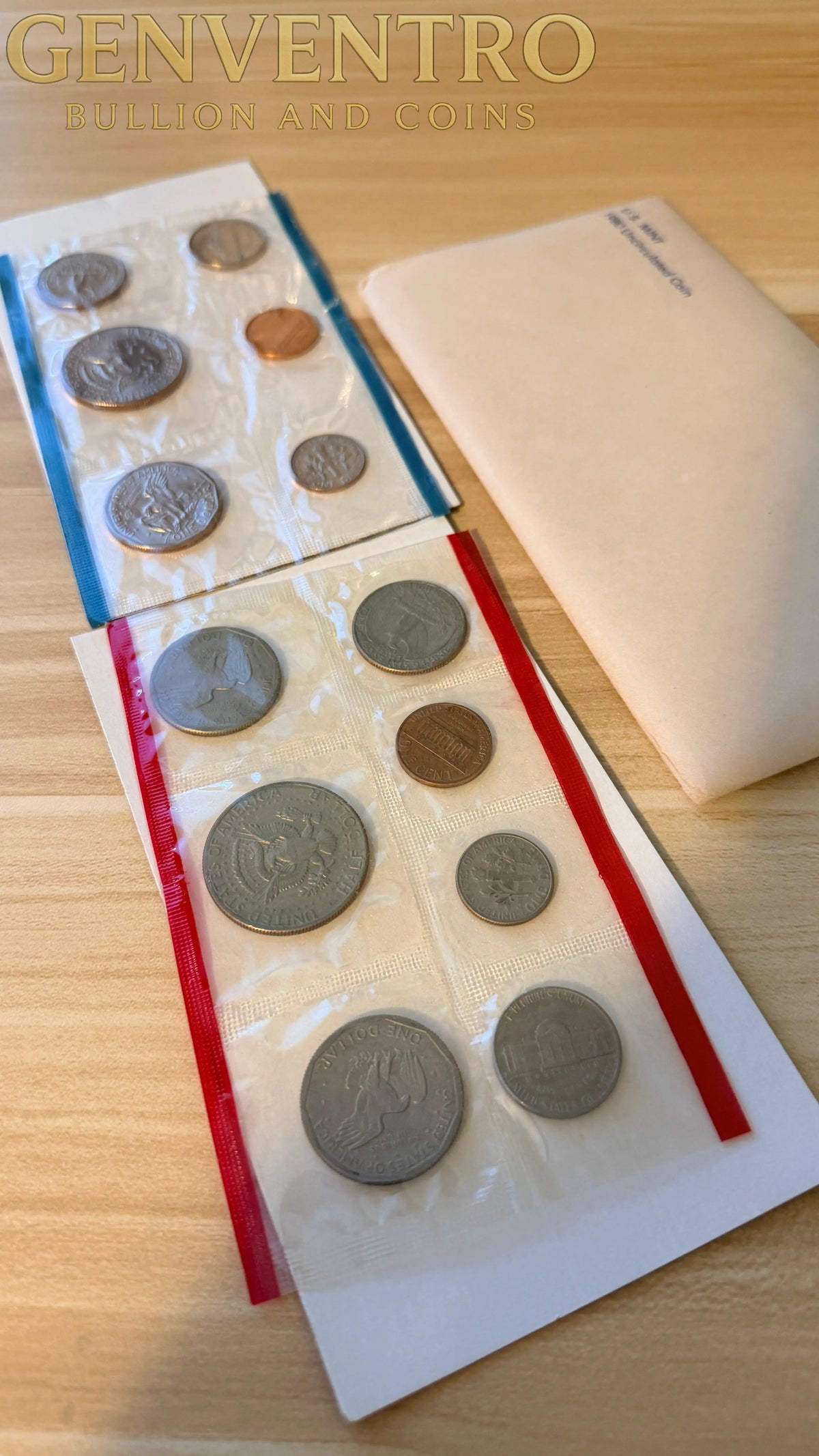 1980 P&D Uncirculated US Coin Set in Original Mint Packaging