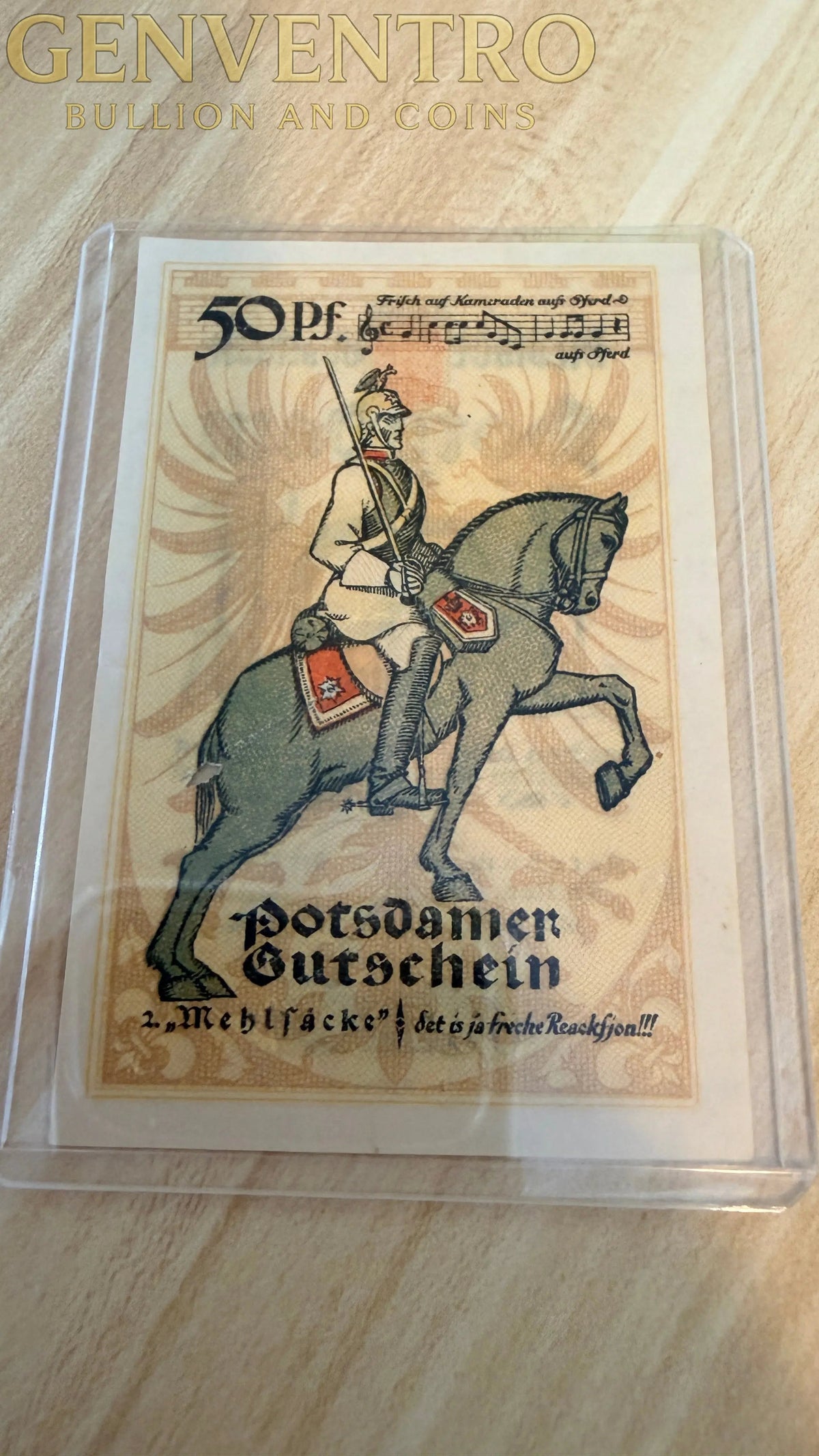 1921 Germany Potsdam Notgeld 50 Pfennig – Ornate Stadtsparkasse Issue