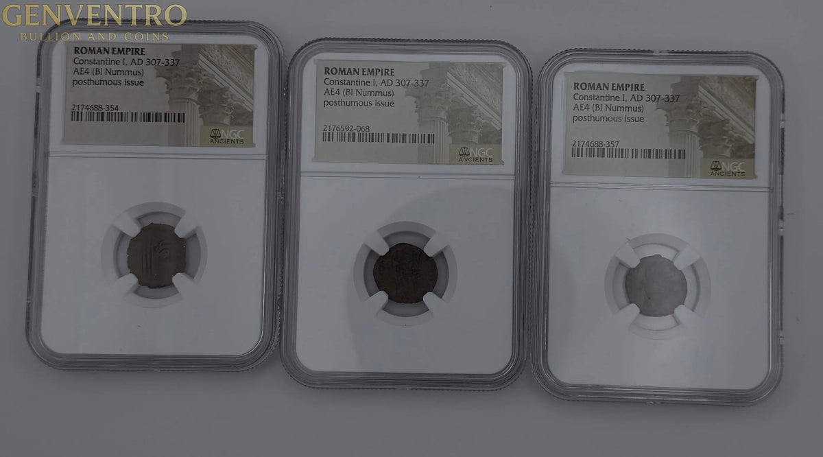 Constantine I Roman Empire AD 307-337 - Posthumous issue – NGC AE4 (BI Nummus)