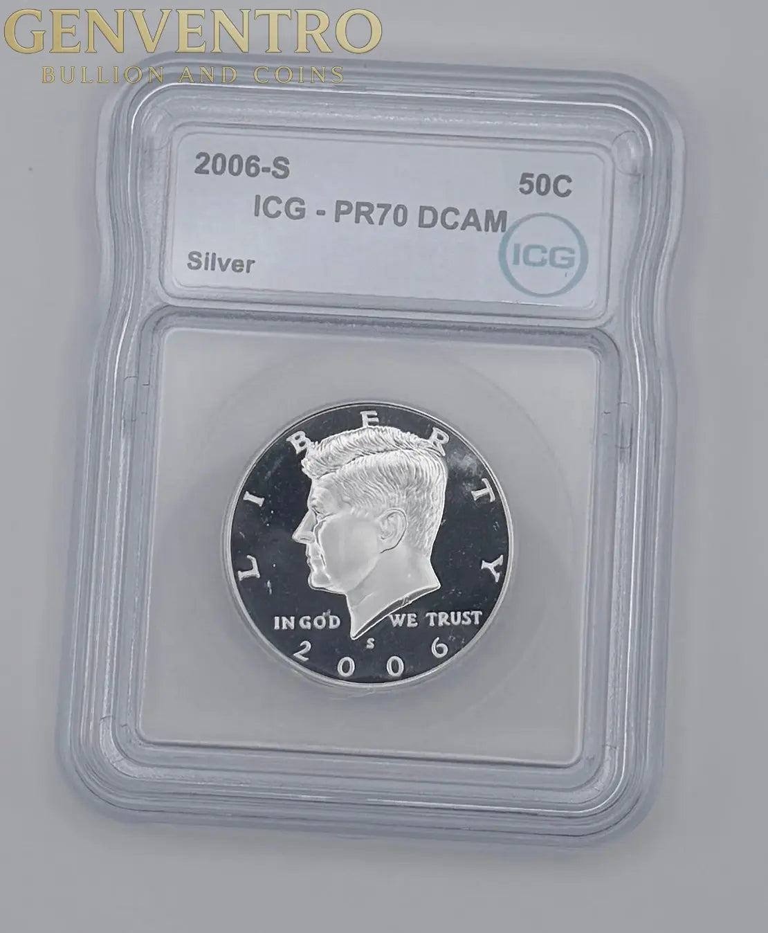 2006-S Silver Kennedy Half Dollar ICG PR70 DCAM Proof 90% Silver # 1503