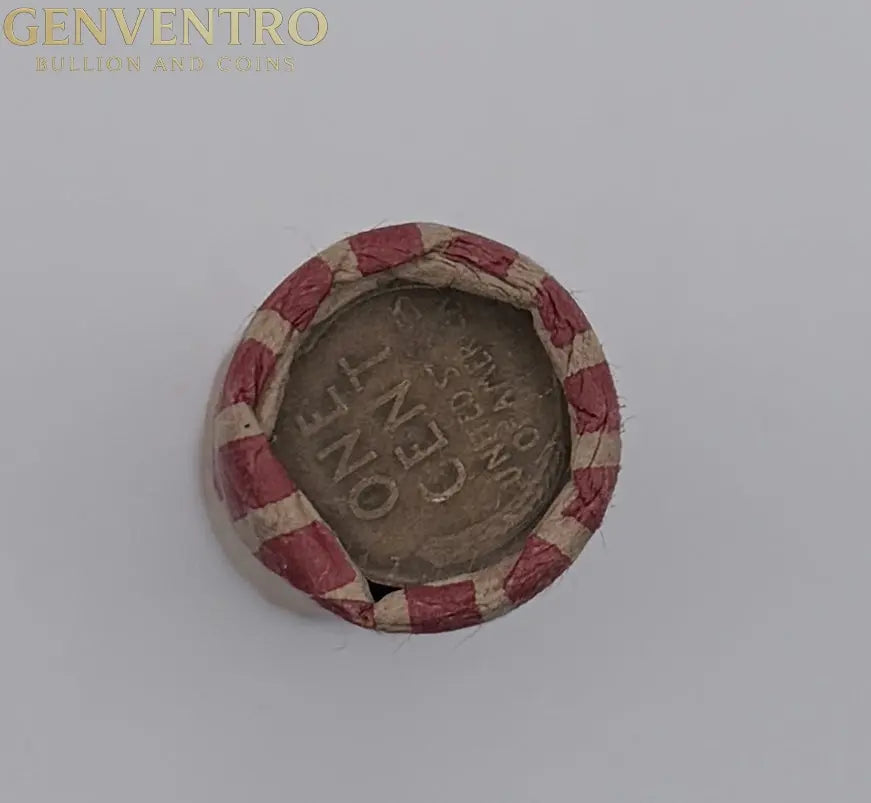 Roll of Mixed Date Wheat Cents From Casper WY #351