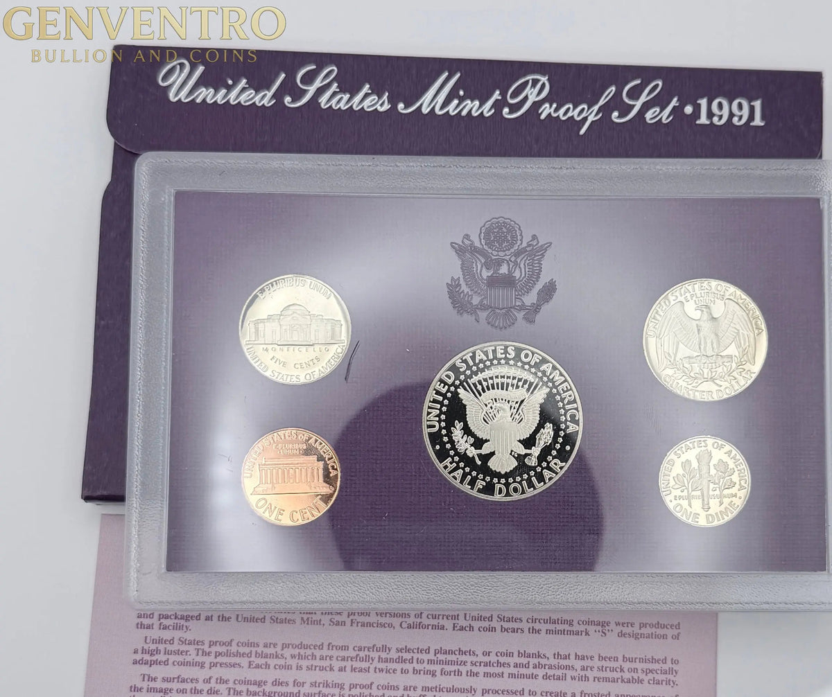 1991 US Mint Proof Set - BU Coins with Original Mint Packaging #290