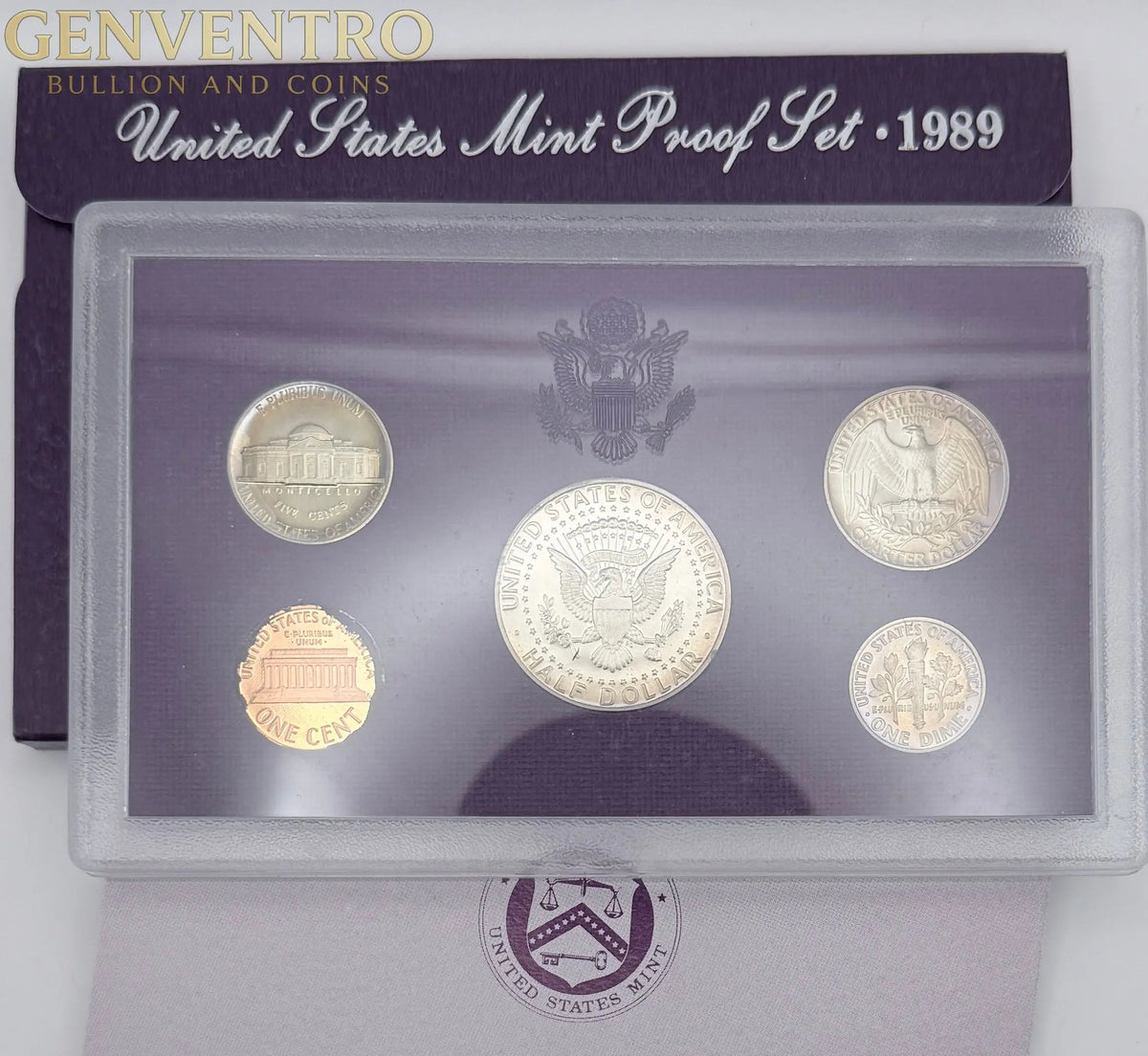 1989 US Mint Proof Set BU Coins with Original Mint Packaging #256
