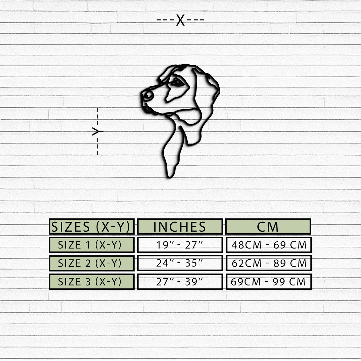 Metal Wall Art Minimalist Dog Line Drawing Contemporary Design