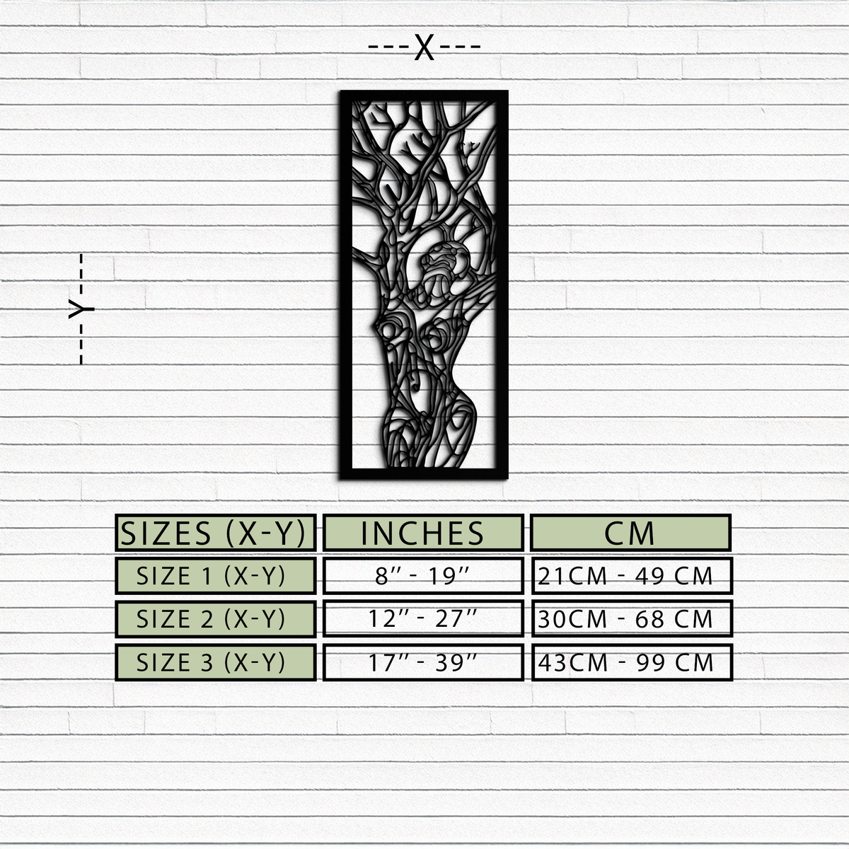Tree of Life Metal Wall Art - Abstract Feminine Modern Bohemian Statement Design