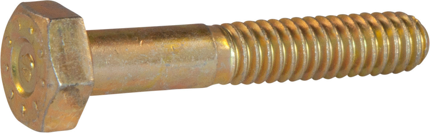 3/4-16 x 4 1/2 L9 Hex Cap Screw Yellow Zinc Plated Domestic USA (80)