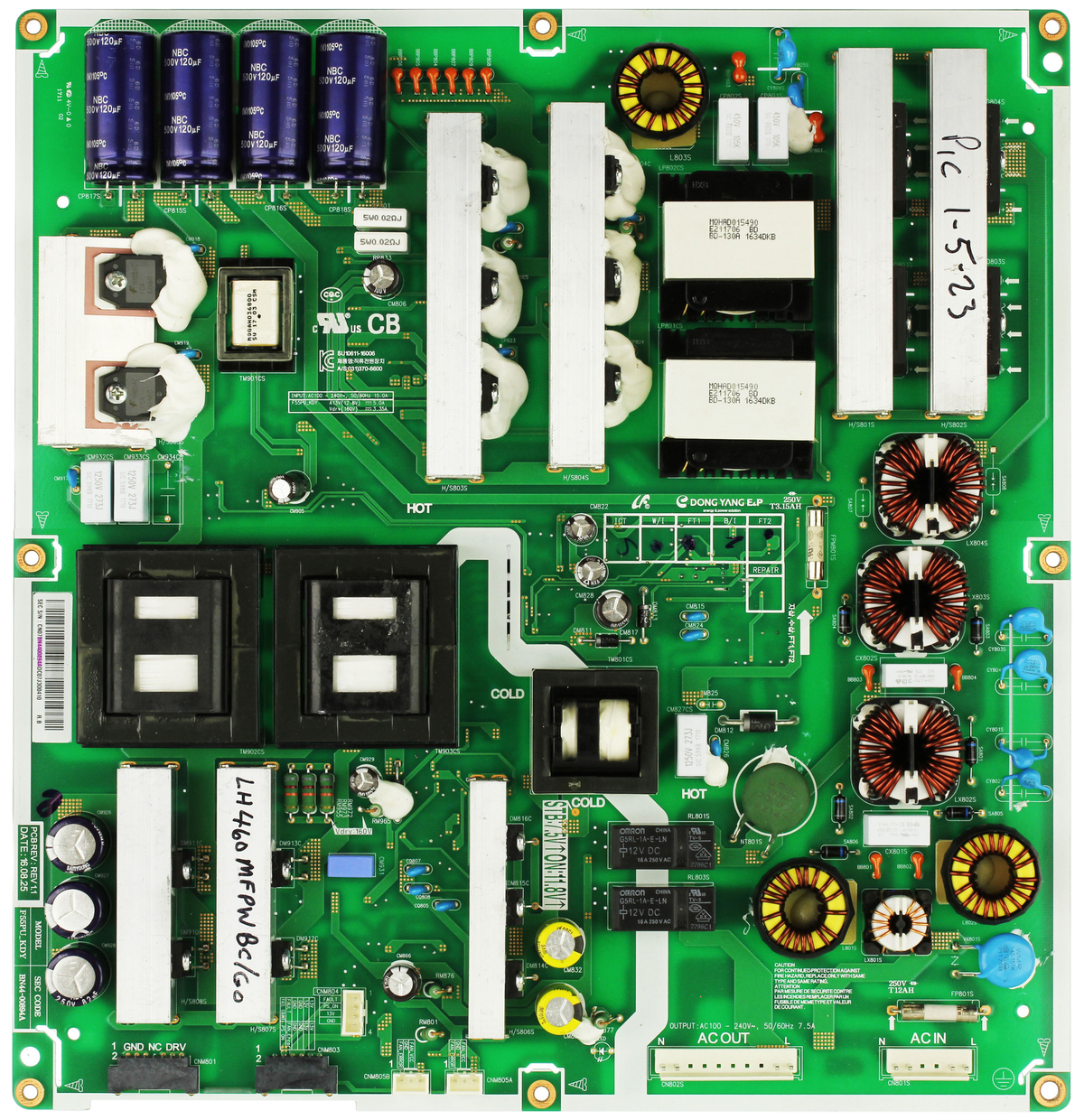 Samsung BN44-00894A Power Supply / LED Board