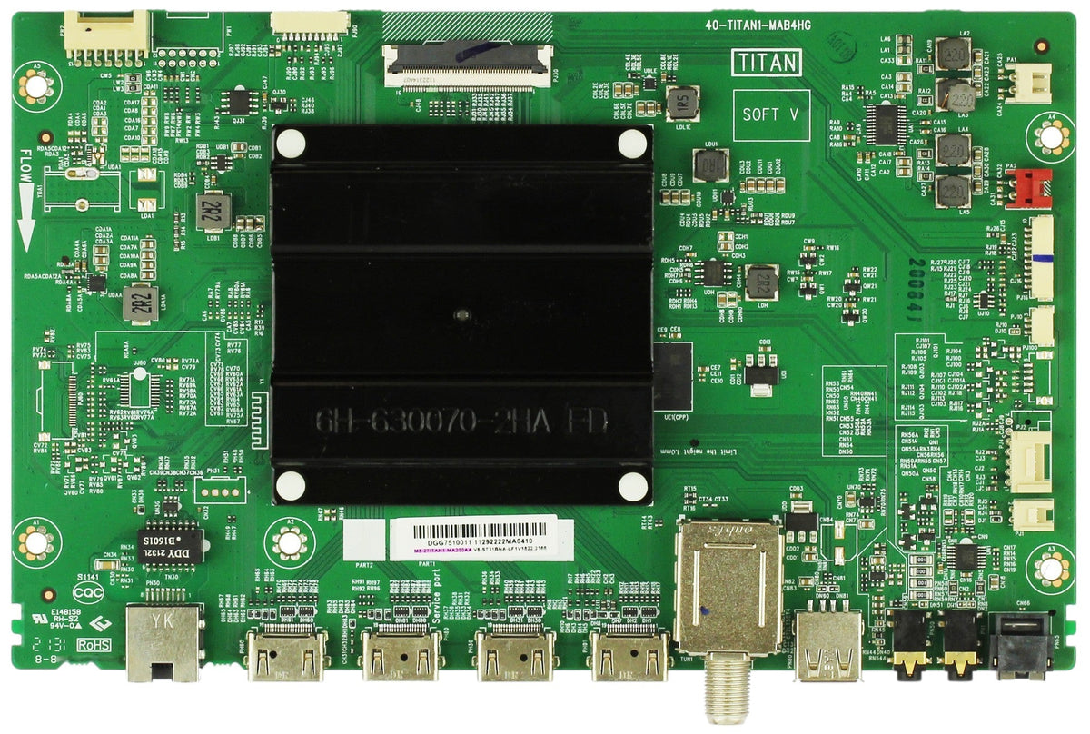 M8-2TITAN1-MA200AA Amazon Fire Main Board, V8-ST31BNA-LF1V1822, 40-TITAN1-MAB4HG, K24NE5