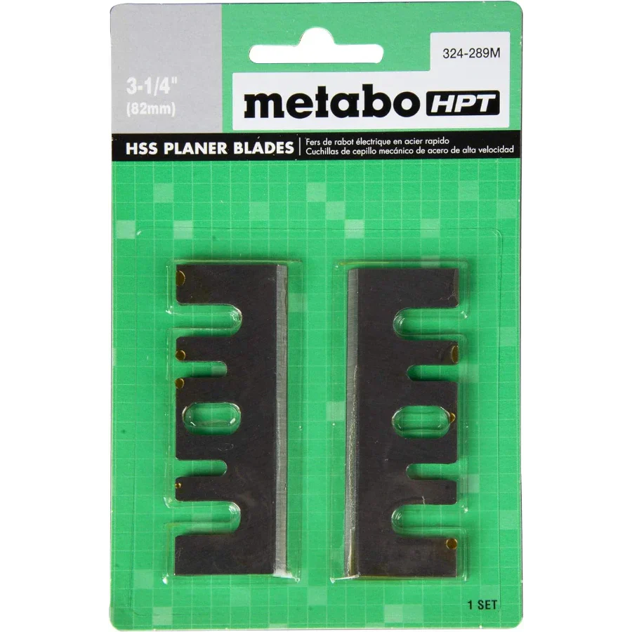Metabo HPT 324289M 3-1/4" HSS Planer Blades 1pair