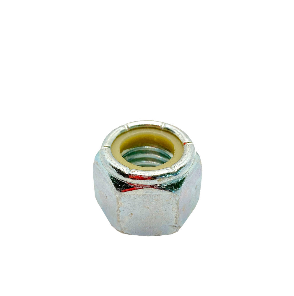 5/16-18in UNC Low Carbon Nylon Lock Nut Clear Zinc