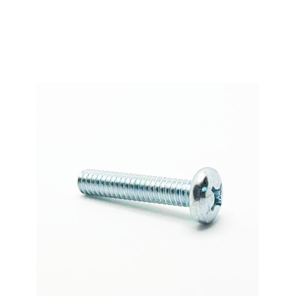 #10-24 x 1-1/4in UNC Phillips Pan Machine Screw Clear Zinc