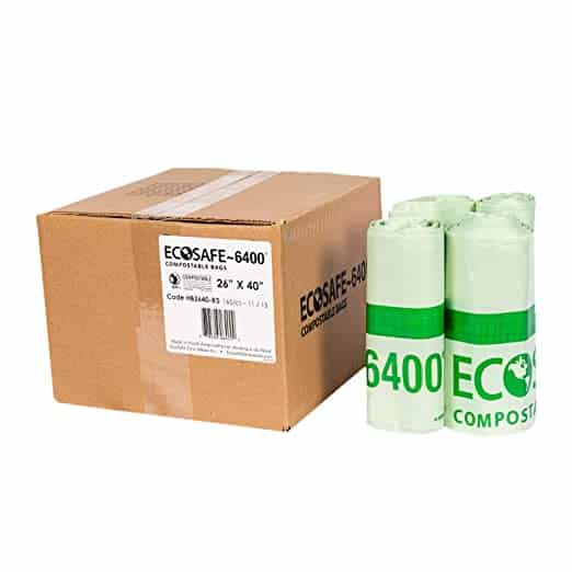 EcoSafe 22 Gallon Compostable Bags - 26X40 (QTY:165)