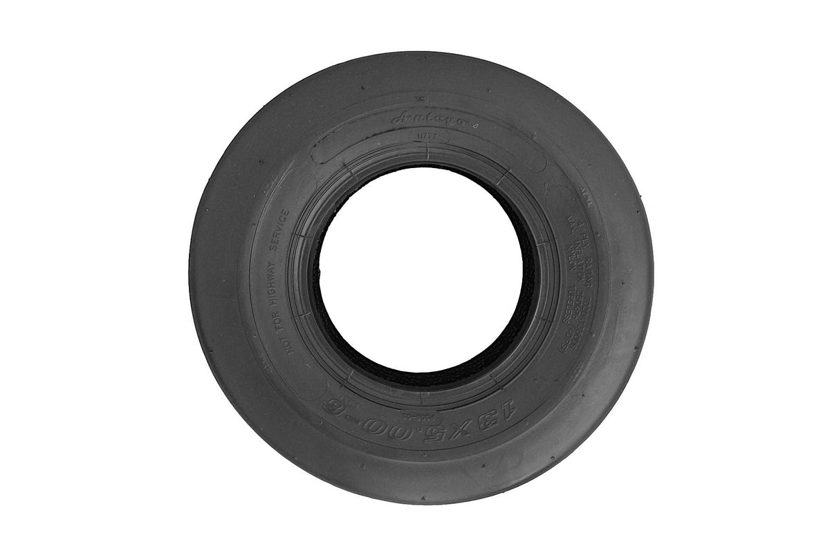 Antego 13x5.00-6 ATW-002 Ribbed Mower Tire, 4-Ply, Single