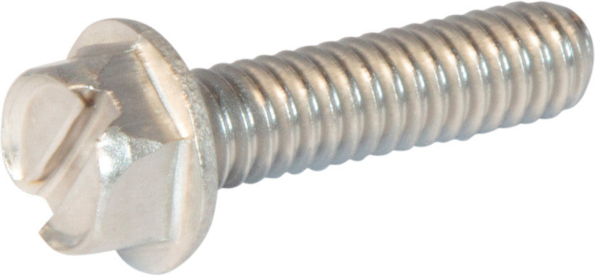1/4-20 x 1 1/4 Slotted Hex Washer Head Machine Screw 18-8 Stainless Steel