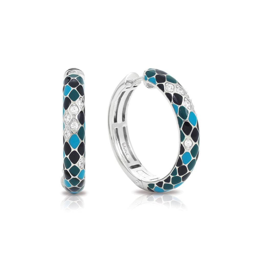Snakeskin Constellations Hoop Earrings