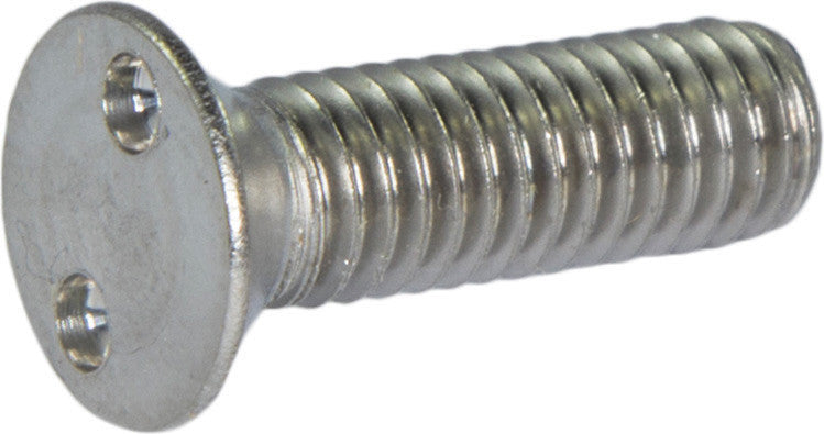 M4-0.70 x 12 Tamper Resistant Drilled Spanner Flat Head Machine Screw 18-8 Stainless Steel - Metric (#8)