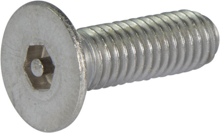 M5-0.80 x 16 Tamper Resistant Hex Flat Head Machine Screw 18-8 Stainless Steel - Metric (5/32)