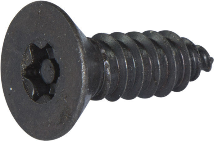 6 x 1 Tamper Resistant Torx Flat Head Sheet Metal Screw Steel Black (T-15)