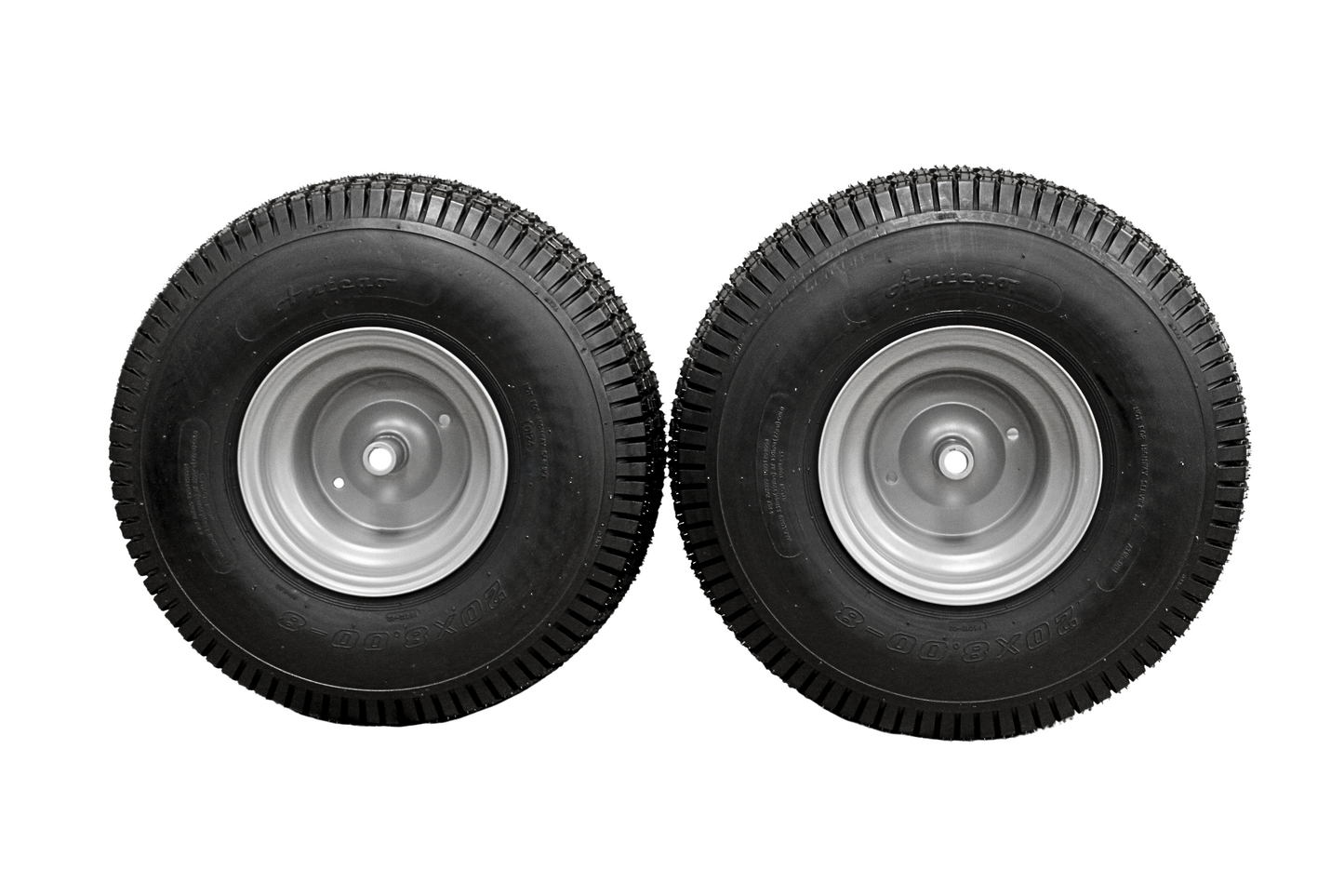 20x8.00-8 Tires with 8x7 Wheels 4 Ply for Lawn & Garden Mower Turf Tires (Set of 4) Husqvarna and Craftsman