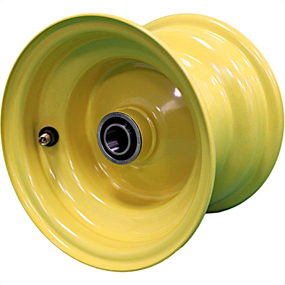 Antego 6x4.5 Equipment-Yellow Mower Wheels, 3/4-Inch Precision Bearings, 4-Pack