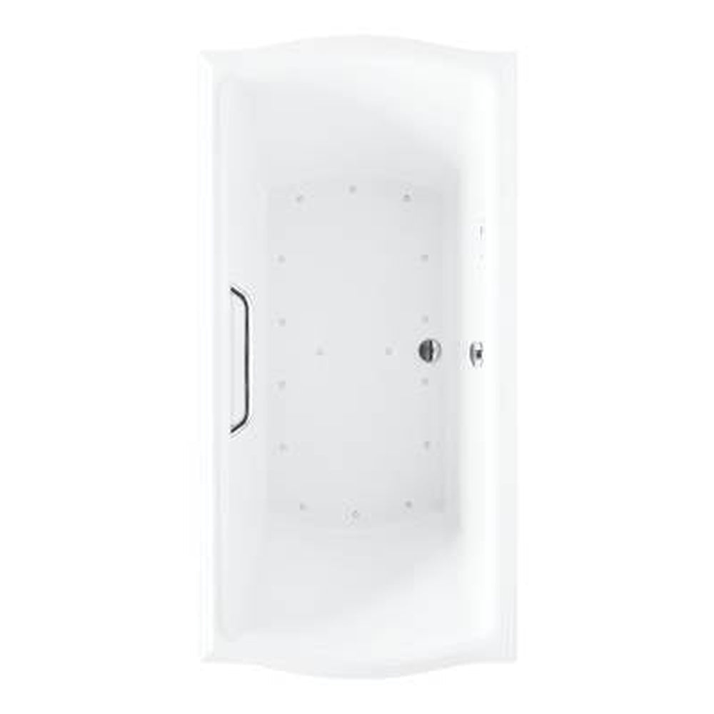 TOTO Clayton 66" Acrylic Air Bathtub for Deck Mounted or Drop-In Installation with Center Drain and Left Blower ABR789T#01