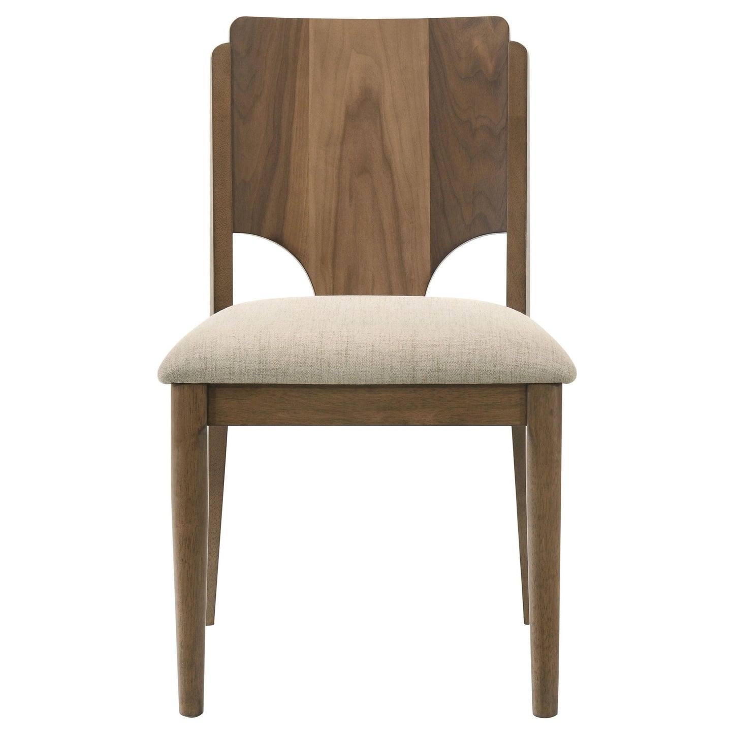 Crestmore Dining Chair Upholstered Seat Walnut (Set of 2)