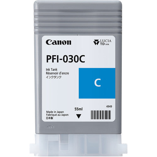 Canon Ink Tank PFI-030C - Pigment Cyan Ink Tank 55ml