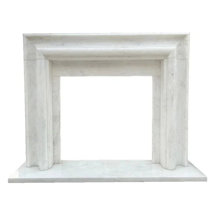 Carrara White Marble Hand-carved Fireplace - Polished 14x67x69