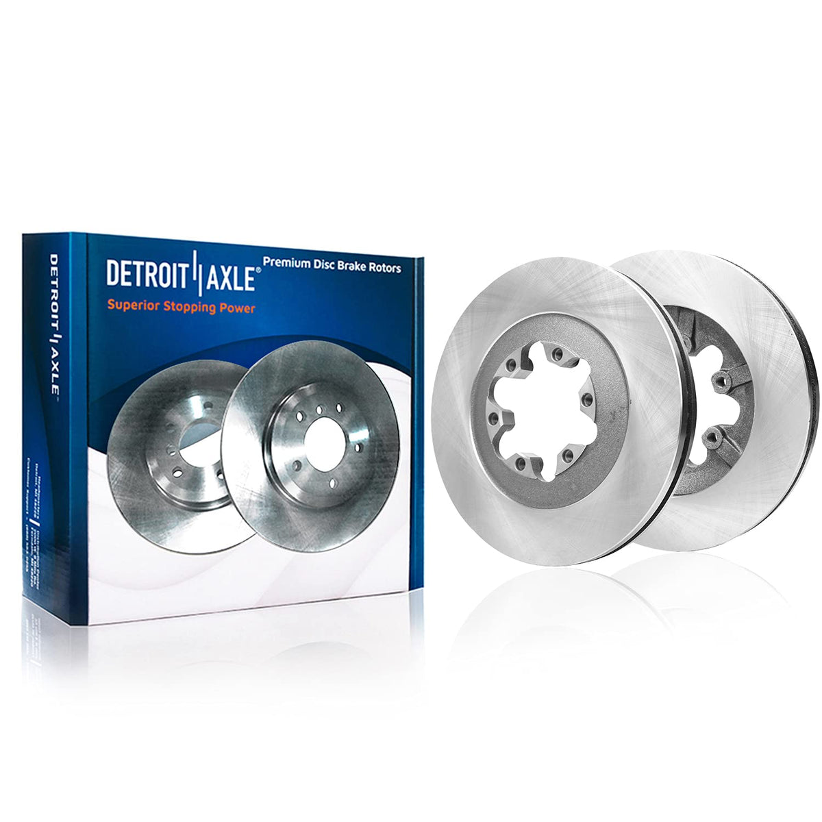 Detroit Axle - Brake Kit for 2012-2016 Honda CR-V, Disc Brake Rotors Ceramic Brakes Pads Front & Rear 2013 2014 2015 Replacement