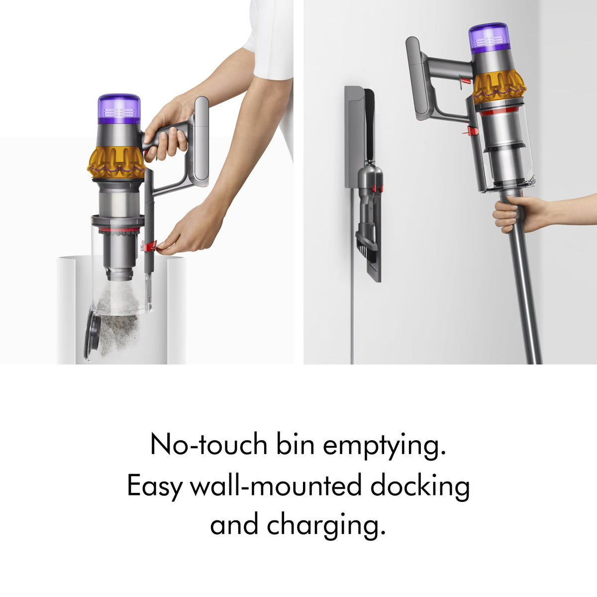 Dyson V15 Detect Cordless Vacuum Cleaner, Yellow/Nickel