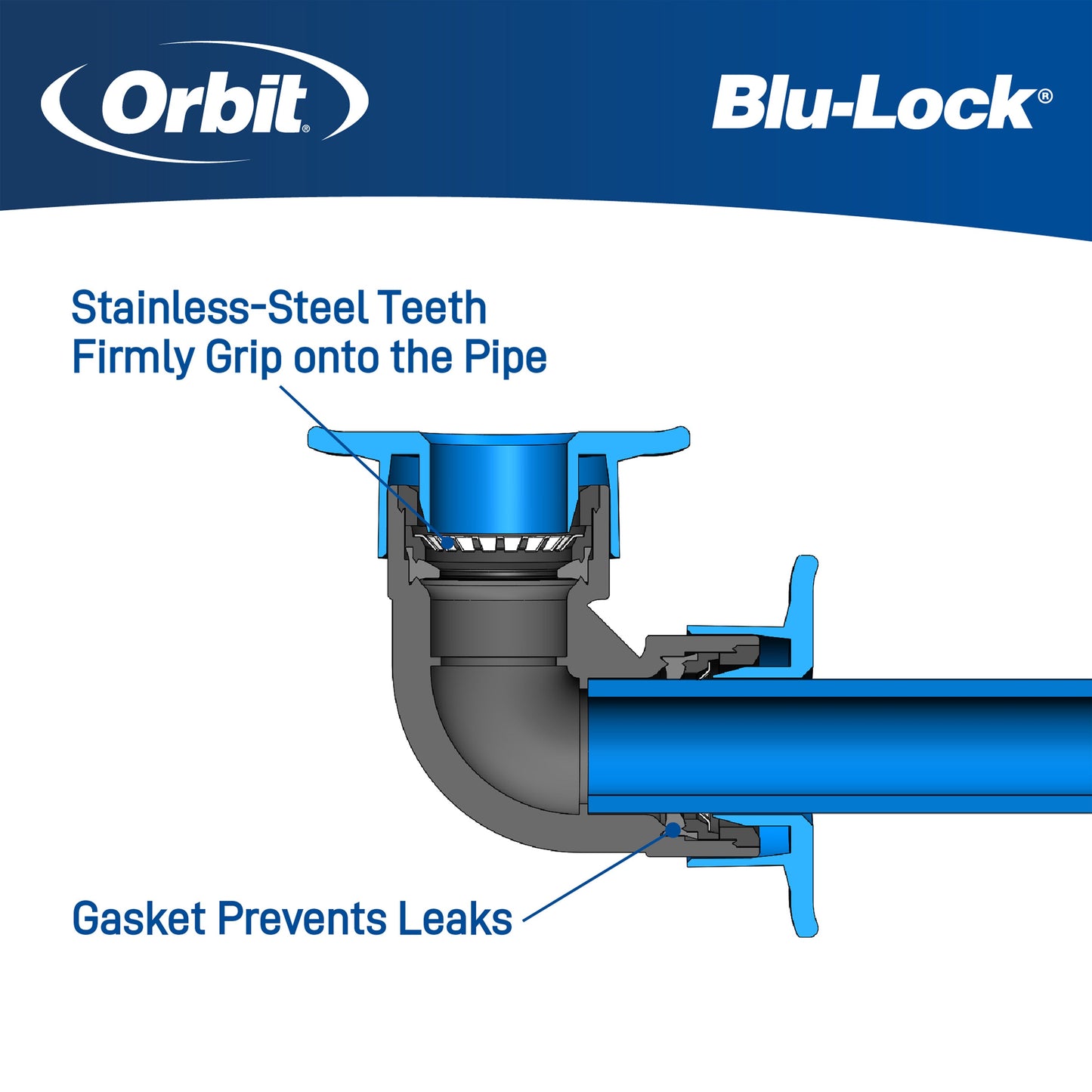 1/2" Blu-Lock x MPT Swing Joint 31985