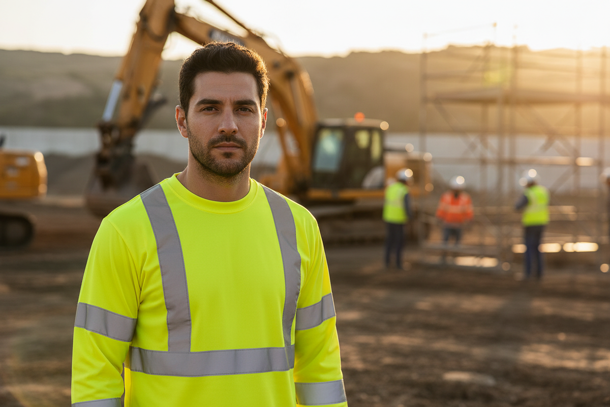 High Visibility Safety Long Sleeve T-Shirt – Durable and Comfortable Workwear
