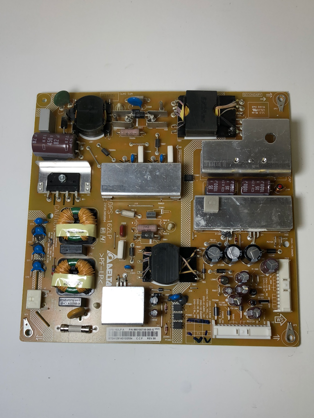 Sony 1-895-316-11 (DPS-162LP) GE50 Board for KDL-50EX645
