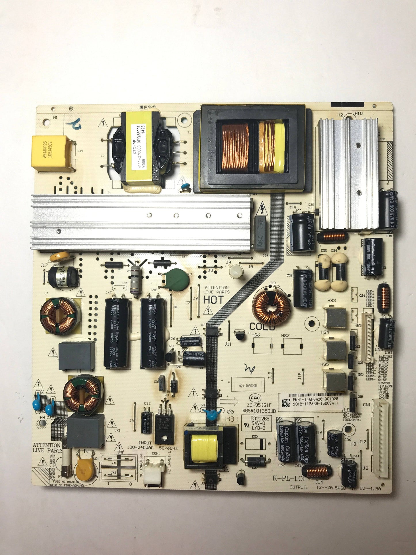 Sceptre E505BV-FMQK Power Supply/LED Driver Board