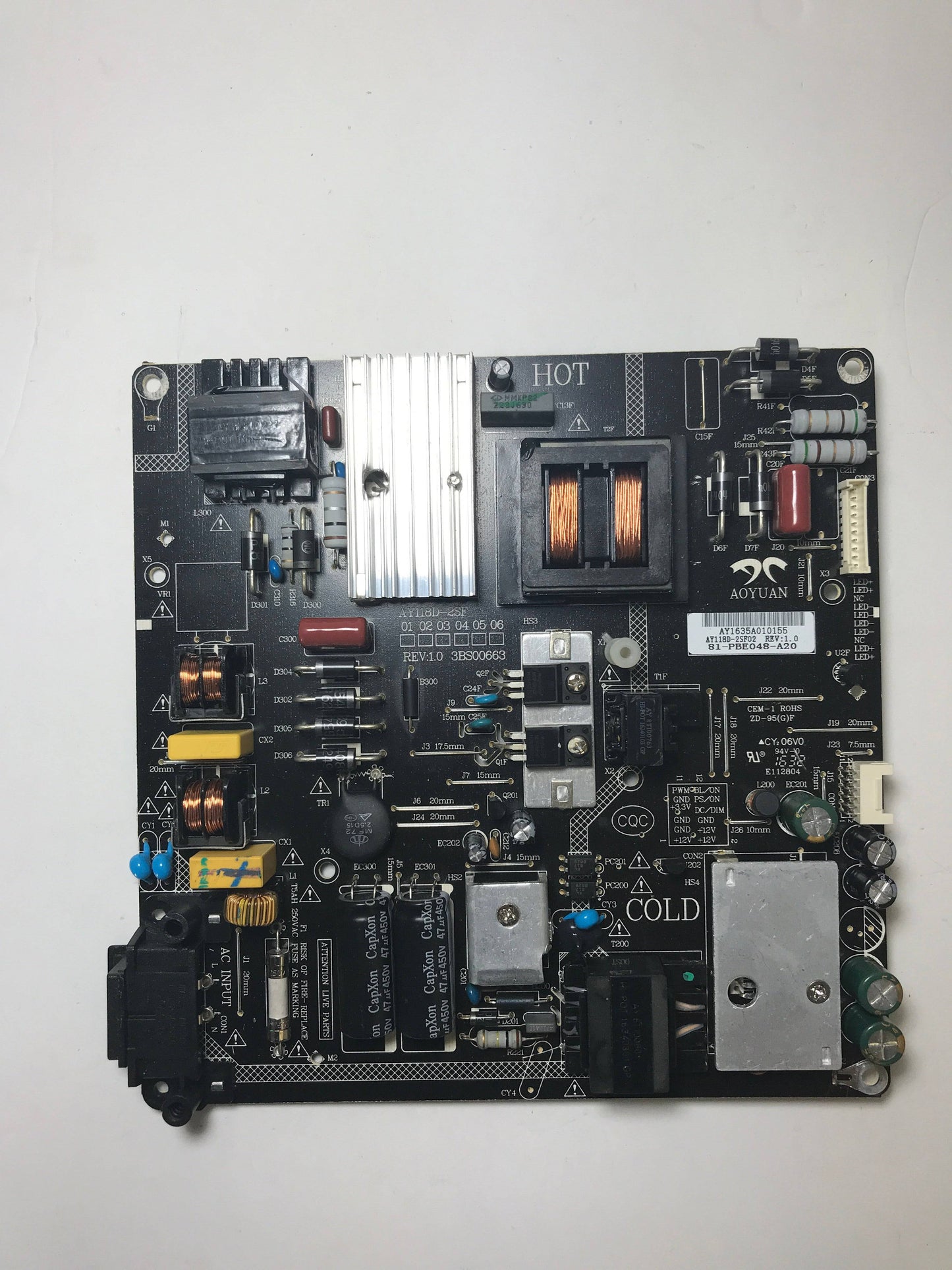 Insignia 81-PBE048-A20 (AY1635A) Power Supply for NS-48DR510NA17