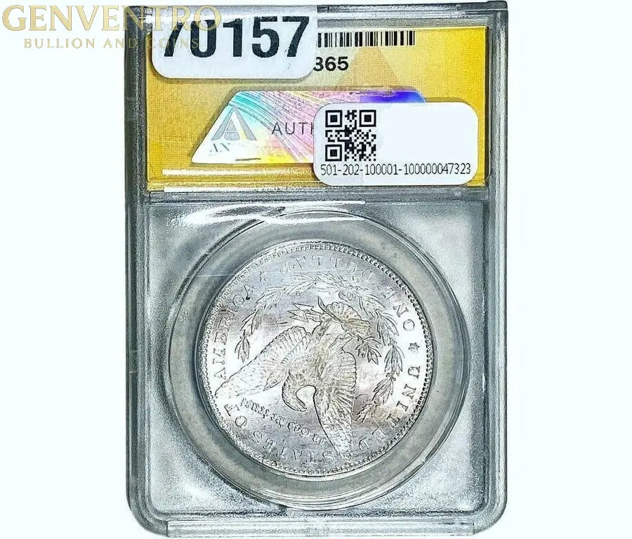 1884-CC Morgan Silver Dollar ANACS MS61 #365