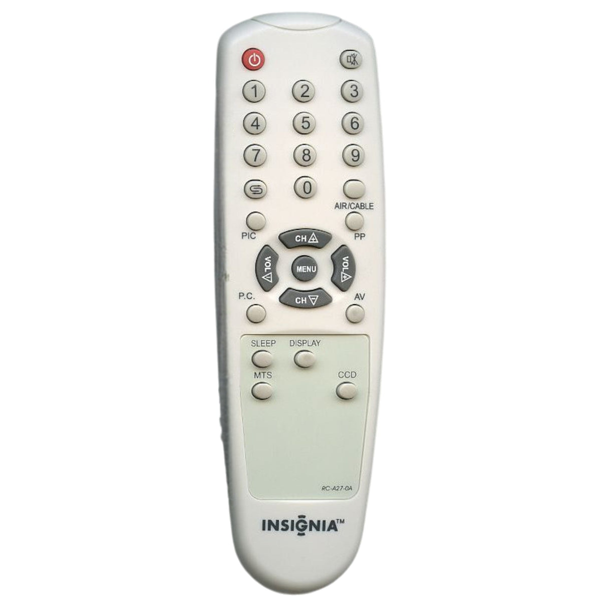 Insignia RCA270A TV Remote Control RC-A27-0A 6010A02701