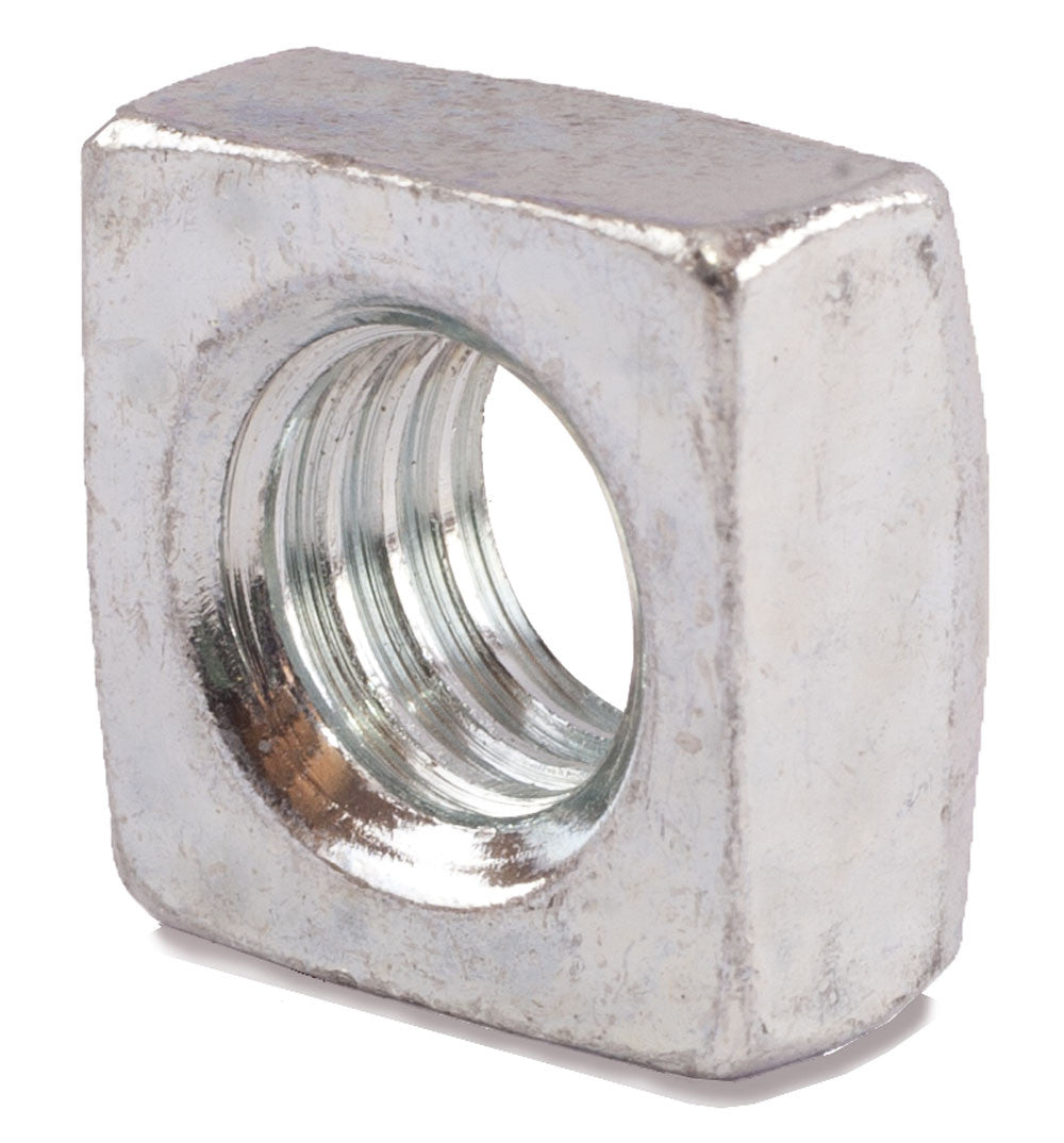3/8-16 Grade 2 Square Nuts Zinc Plated