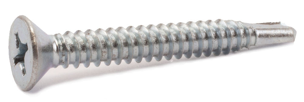 8-18 x 2 1/2 Phillips Flat Self Drill Screw Zinc Plated