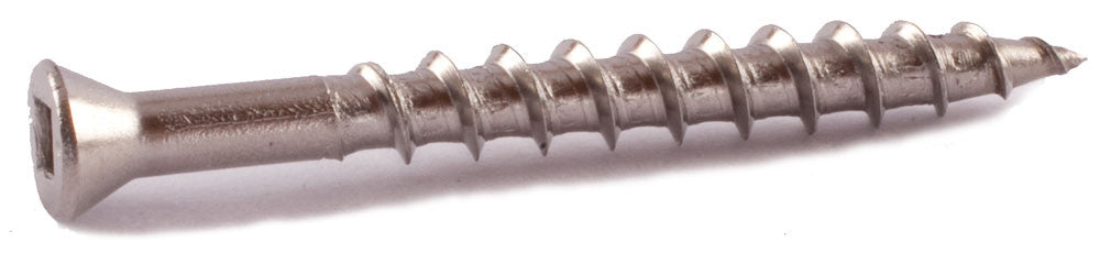 7 x 1 5/8 Simpson Trim-Head Wood Decking Screws - Square Drive 316 SS - Bulk Pail (1750)