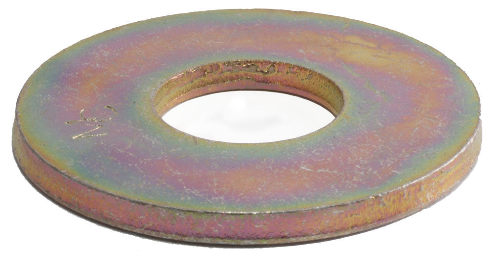 9/16 Grade 8 USS Flat Washer Yellow Zinc Plated