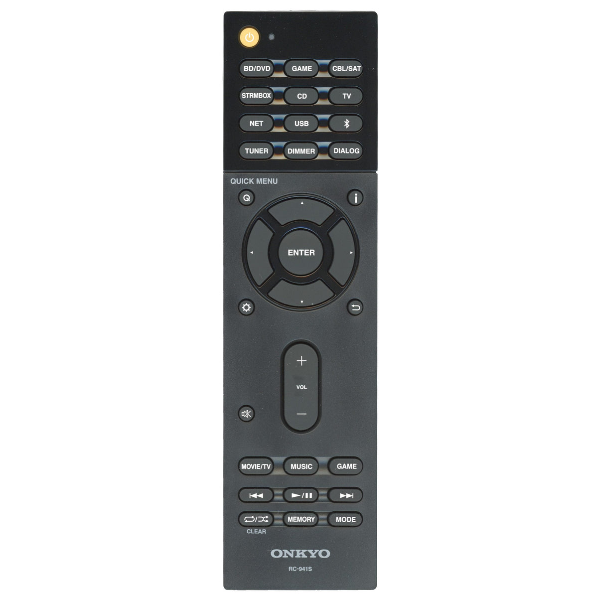 Onkyo RC941S Network Surround Sound Bar System Remote Control | RC-941S