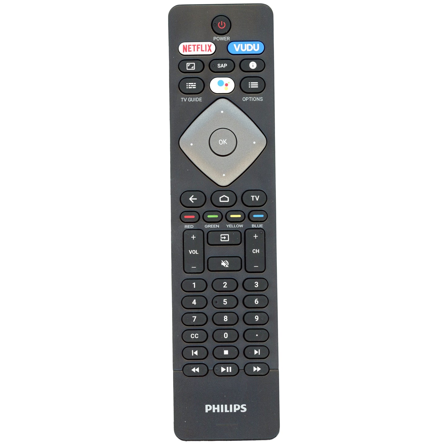 Philips NH800UP Android TV Remote Control | Google Assistant - NH800UP